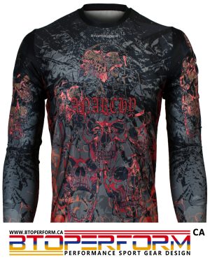 ANARCHY [FR-148] Full Graphic Loose-Fit Long Sleeve Crew Neck Shirt