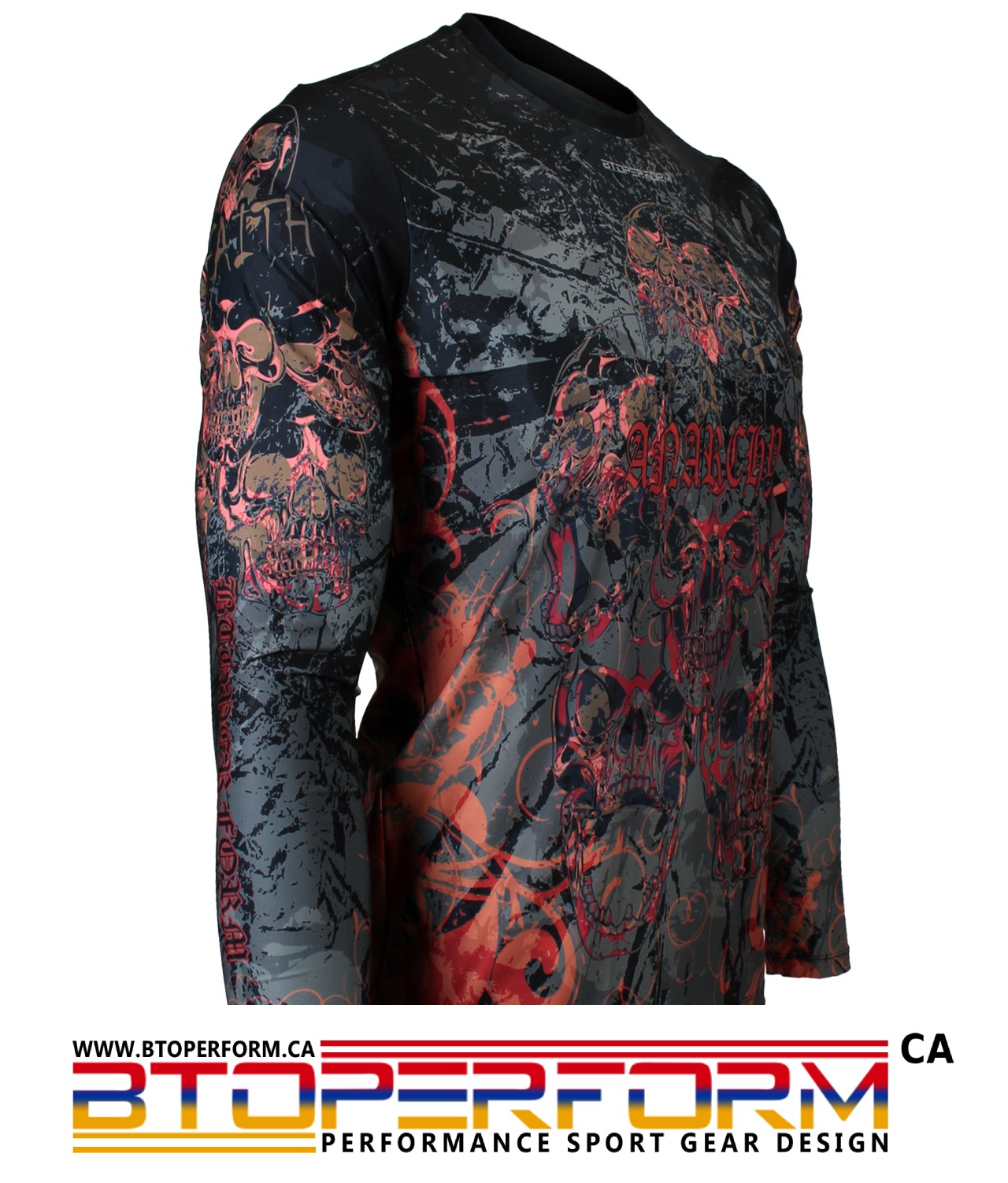ANARCHY [FR-148] Full Graphic Loose-Fit Long Sleeve Crew Neck Shirt - Image 5