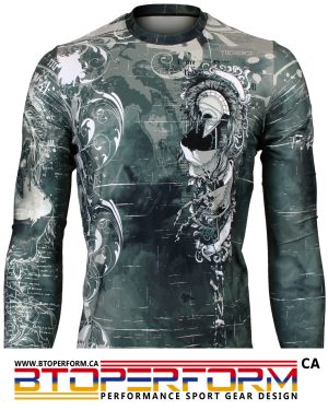 PYRRHIC [FR-152] Full Graphic Loose-Fit Long Sleeve Crew Neck Shirt
