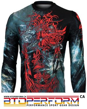 METAL TRIBAL [FR-153] Full Graphic Loose-Fit Long Sleeve Crew Neck Shirt