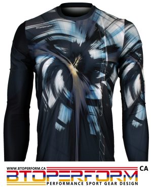 VITESSE [FR-154] Full Graphic Loose-Fit Long Sleeve Crew Neck Shirt