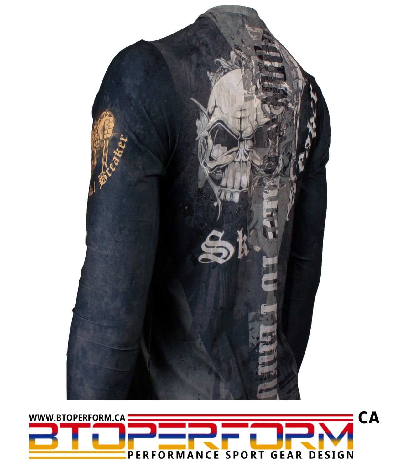 SKULL BREAKER [FR-156] Full Graphic Loose-Fit Long Sleeve Crew Neck Shirt - Image 2