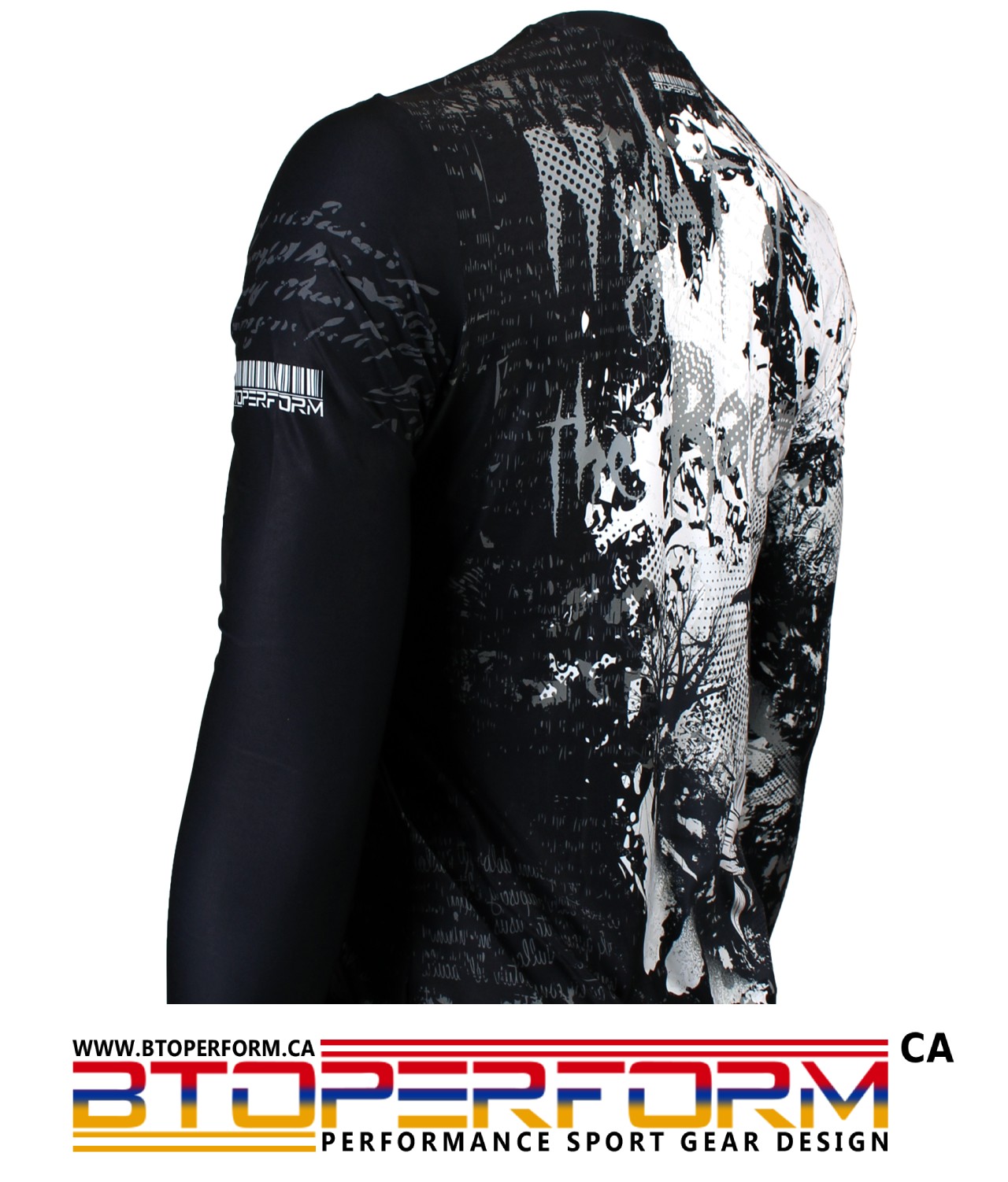 NIGHT OF THE RAVEN [FR-157] Full Graphic Loose-Fit Long Sleeve Crew Neck Shirt - Image 2