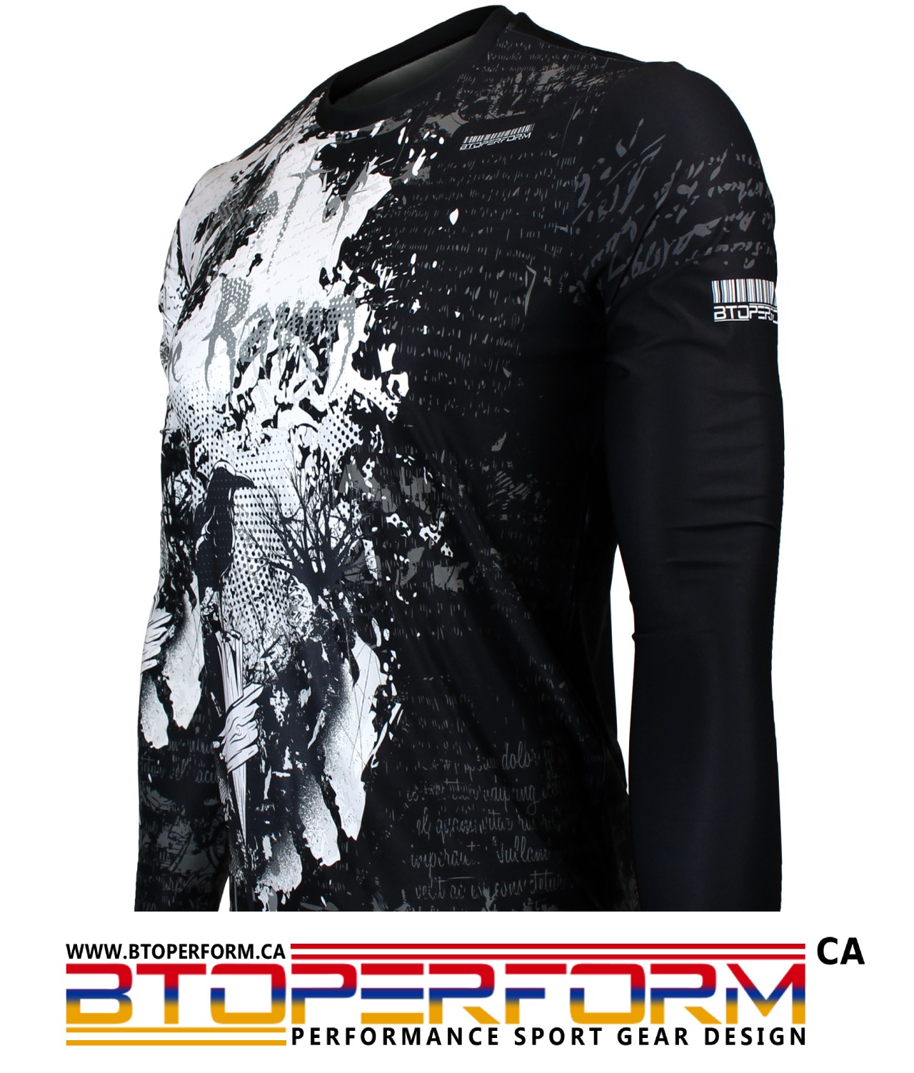 NIGHT OF THE RAVEN [FR-157] Full Graphic Loose-Fit Long Sleeve Crew Neck Shirt - Image 5