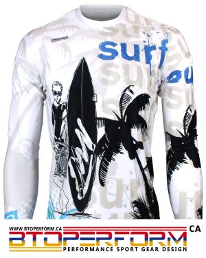 SURF [FR-159] Full Graphic Loose-Fit Long Sleeve Crew Neck Shirt