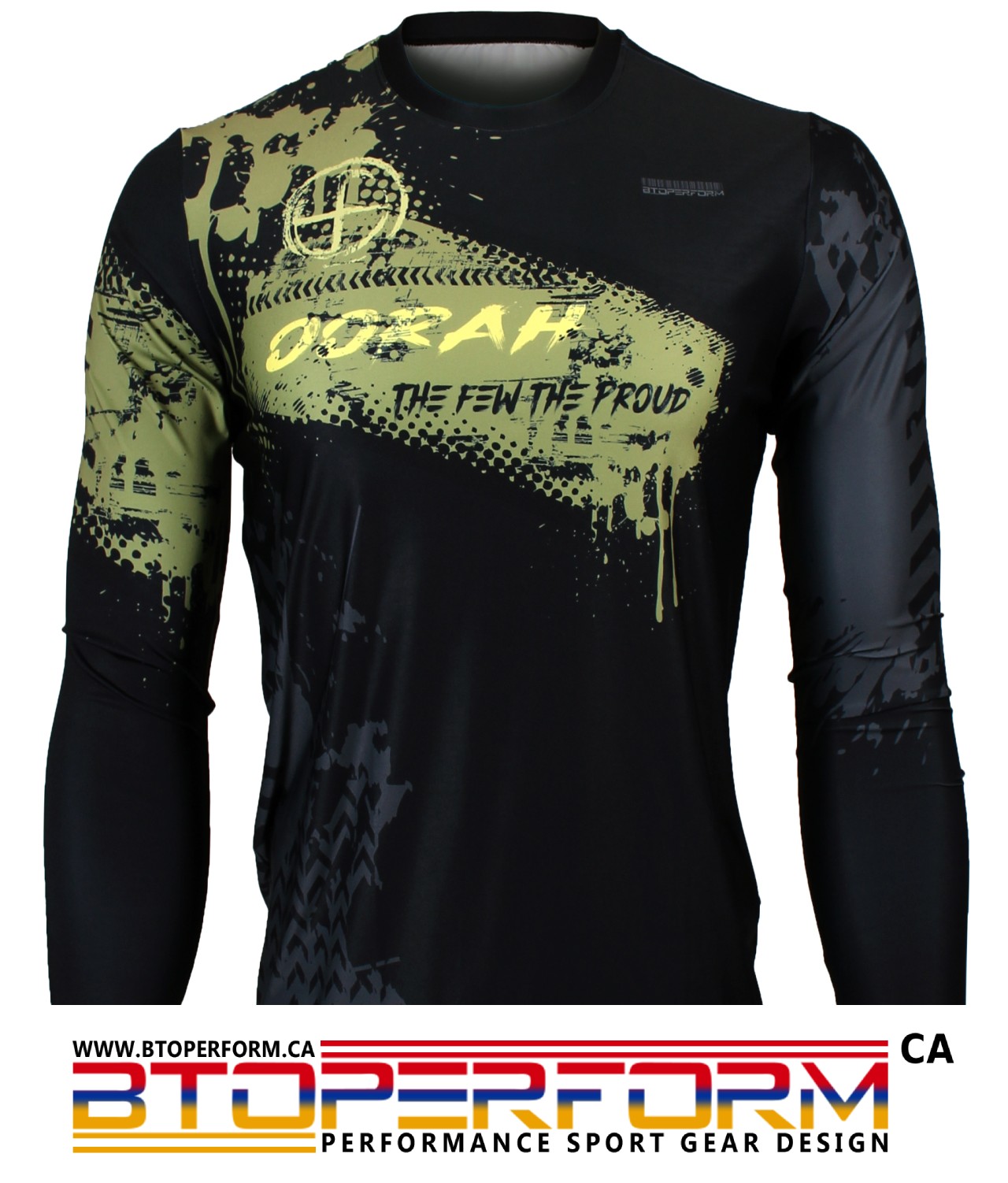 OORAH [FR-161] Full Graphic Loose-Fit Long Sleeve Crew Neck Shirt