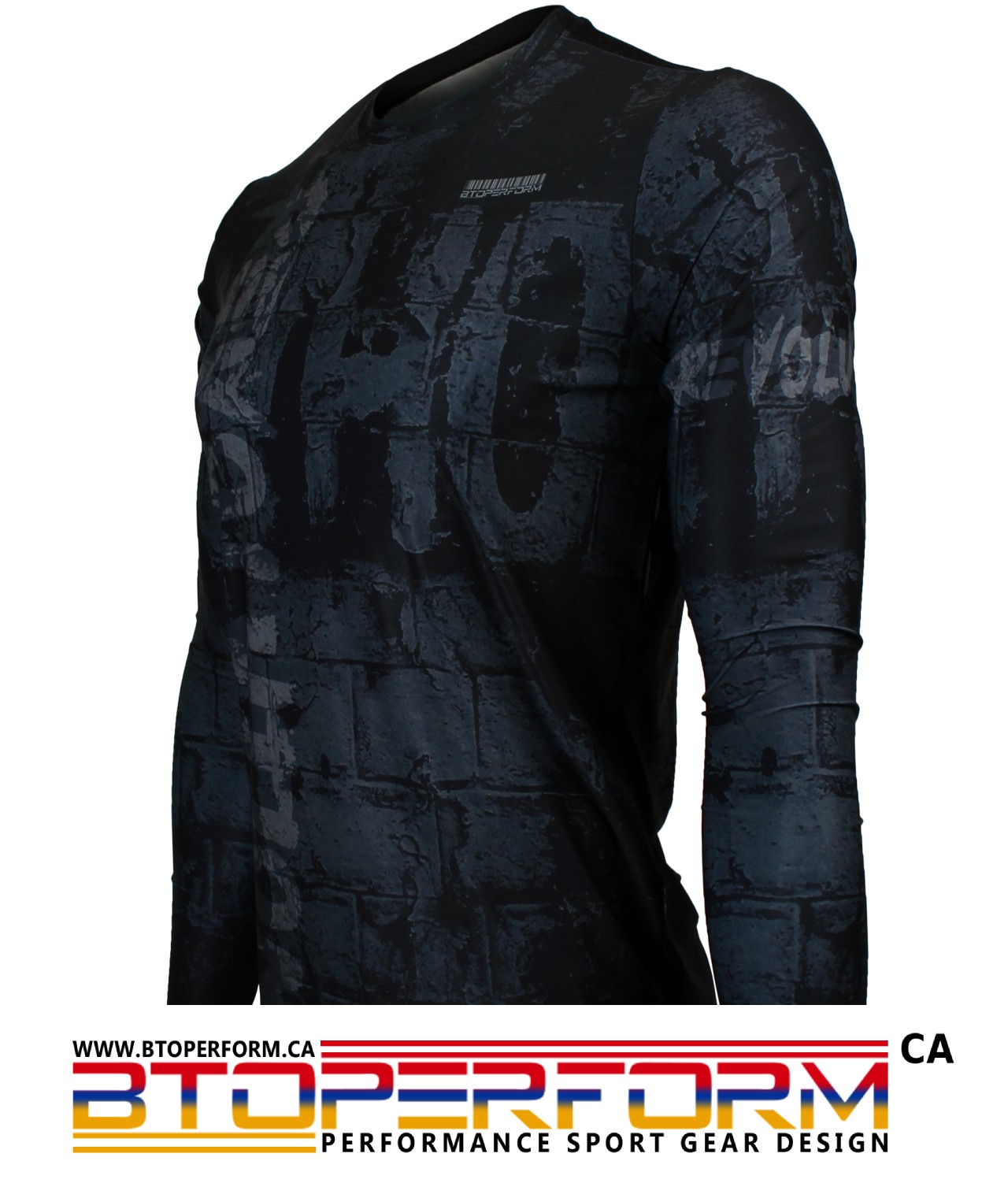 REVOLUTION [FR-163] Full Graphic Loose-Fit Long Sleeve Crew Neck Shirt - Image 5