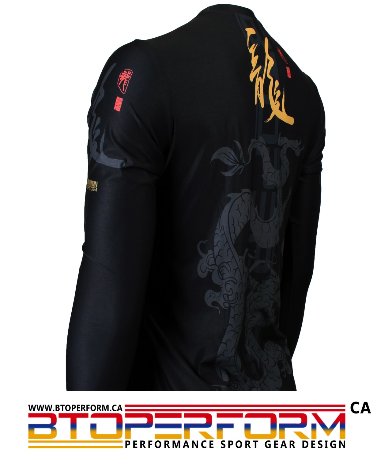 GOLDEN DRAGON [FR-164] Full Graphic Loose-Fit Crew Neck T-Shirt - Image 2