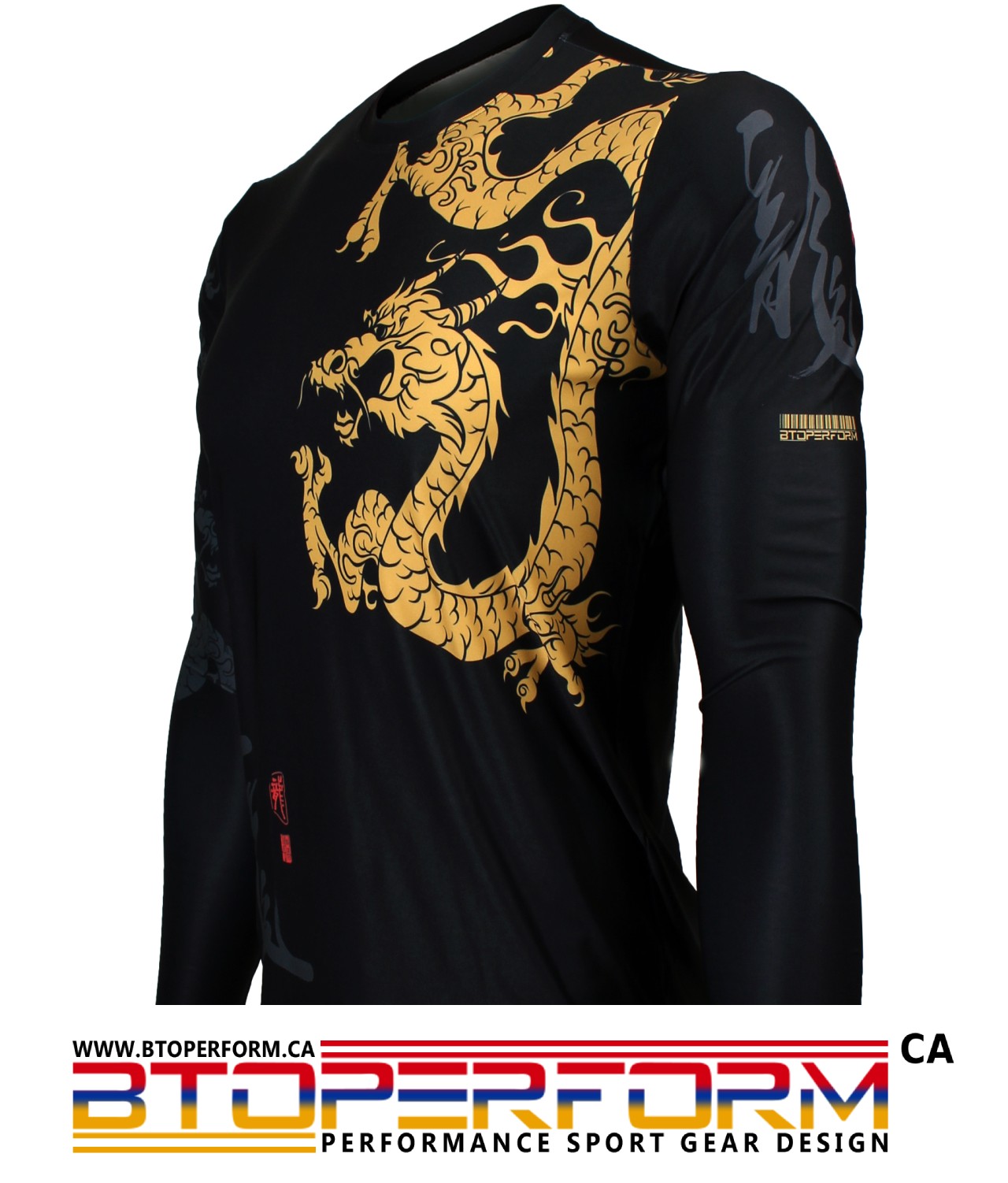 GOLDEN DRAGON [FR-164] Full Graphic Loose-Fit Crew Neck T-Shirt - Image 4