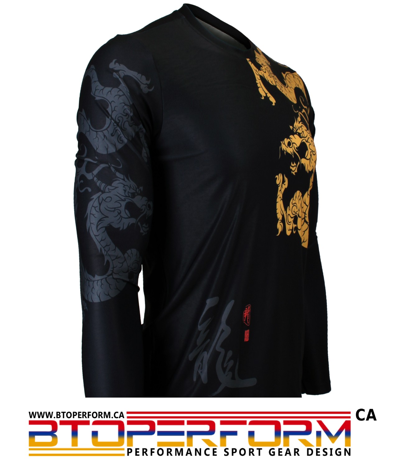 GOLDEN DRAGON [FR-164] Full Graphic Loose-Fit Crew Neck T-Shirt - Image 5