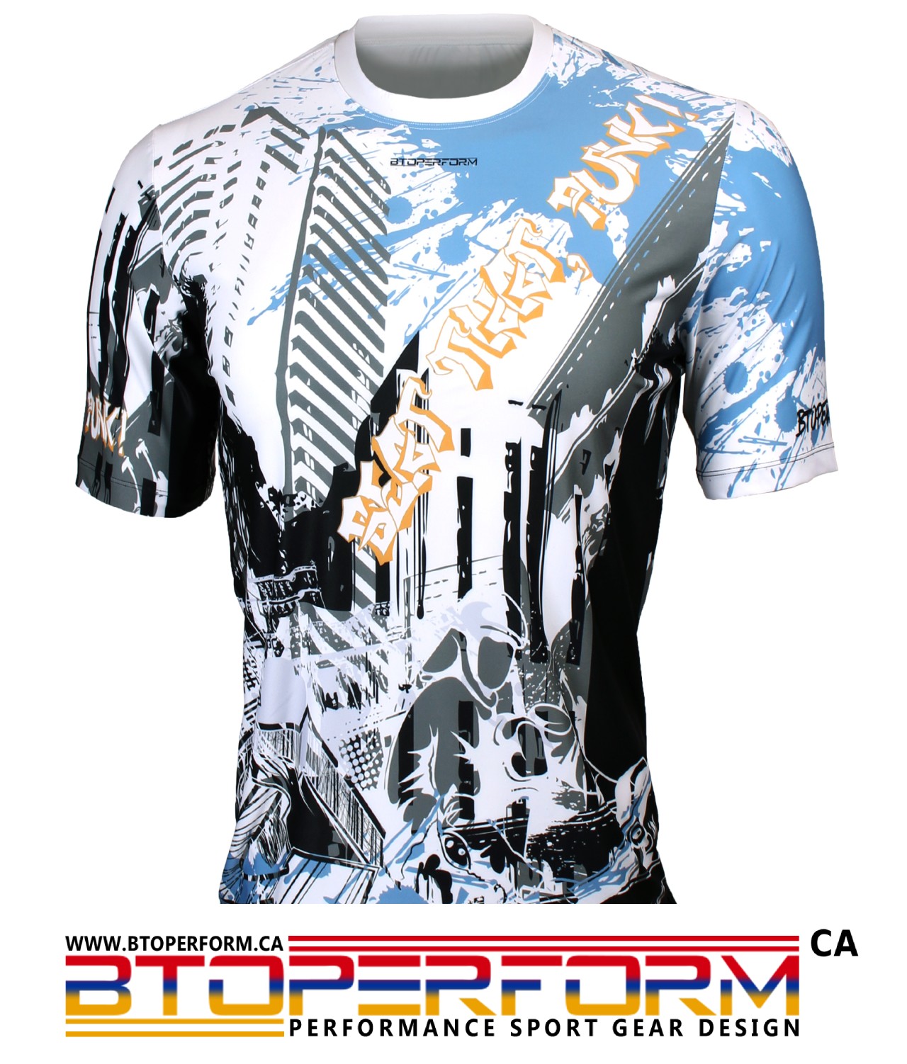 BEAT THAT PUNK [FR-360] Full Graphic Loose-Fit Crew Neck T-Shirt