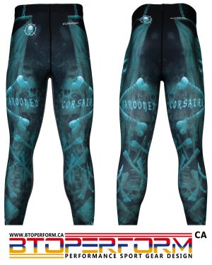 MAROONED CORSAIRE [FY-112] Full Graphic Compression Leggings