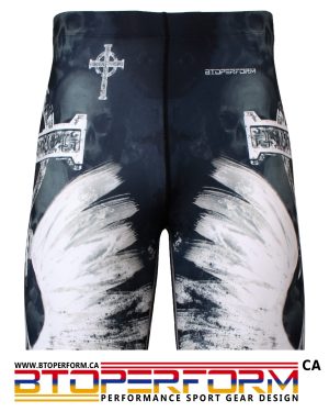 GOD OF DEATH [FY-318] Full Graphic Compression Shorts