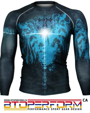 SALVATION [FX-151] Full Graphic Compression Long Sleeve Rash Guard