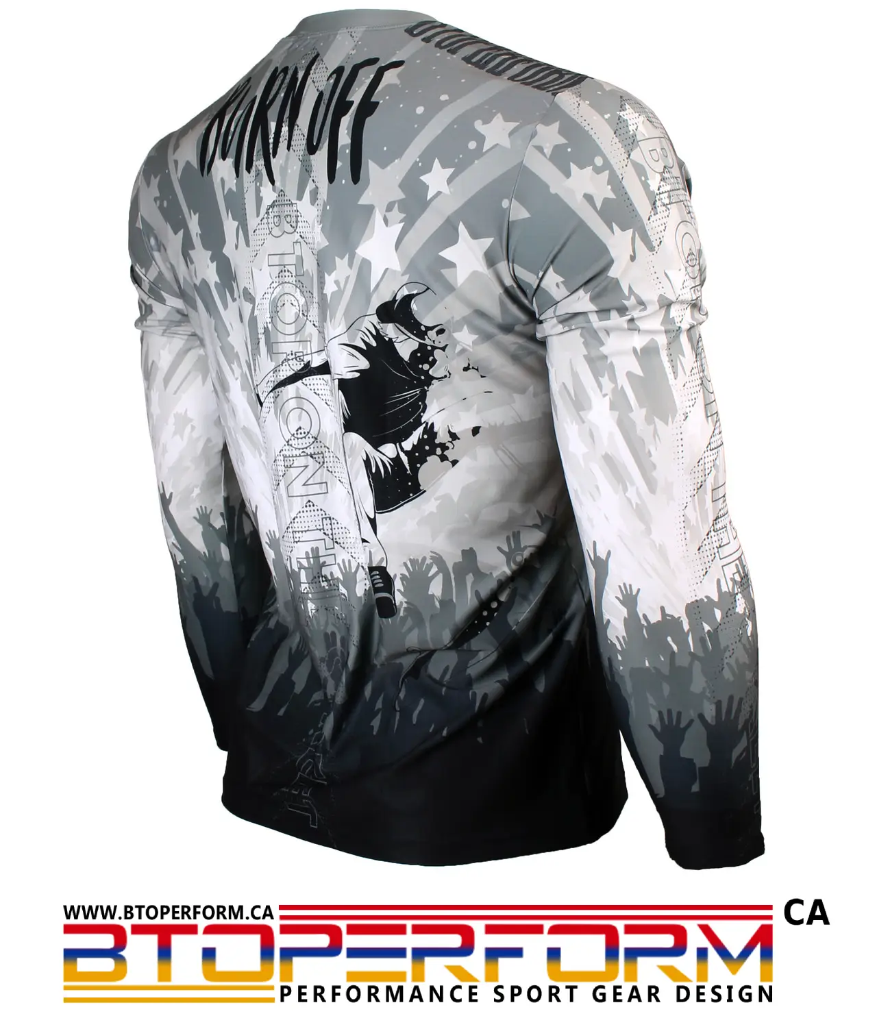 BURN OFF -Wild [FR-158W] Full Graphic Loose-Fit Long Sleeve Crew Neck Shirt - Image 6