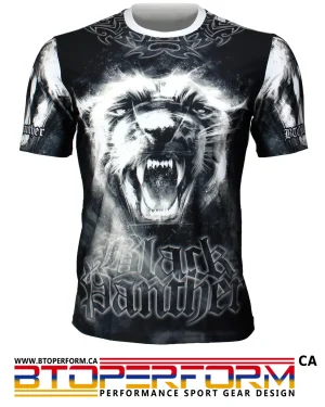 BLACK PANTHER [FR-367] Full Graphic Loose-Fit Crew Neck T-Shirt