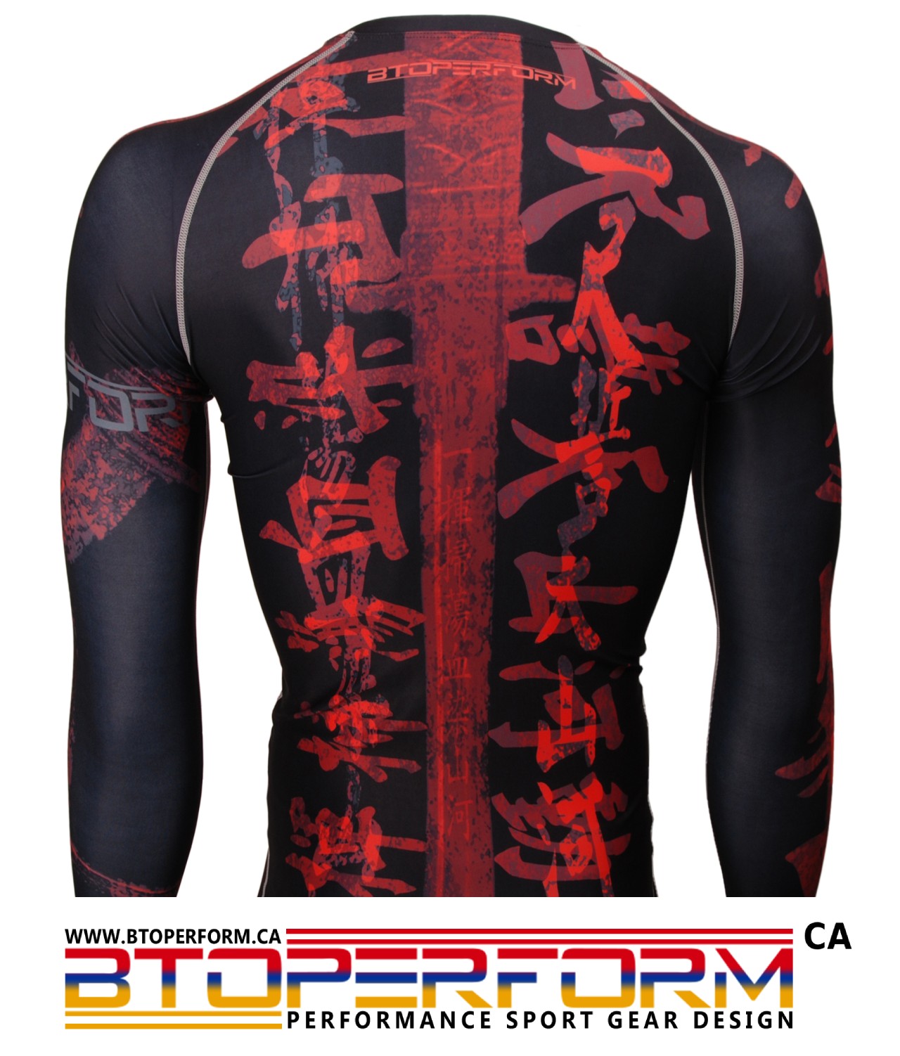 SONG OF SWORD -Black [FX-116K] Full Graphic Compression Long Sleeve Shirt - Image 3