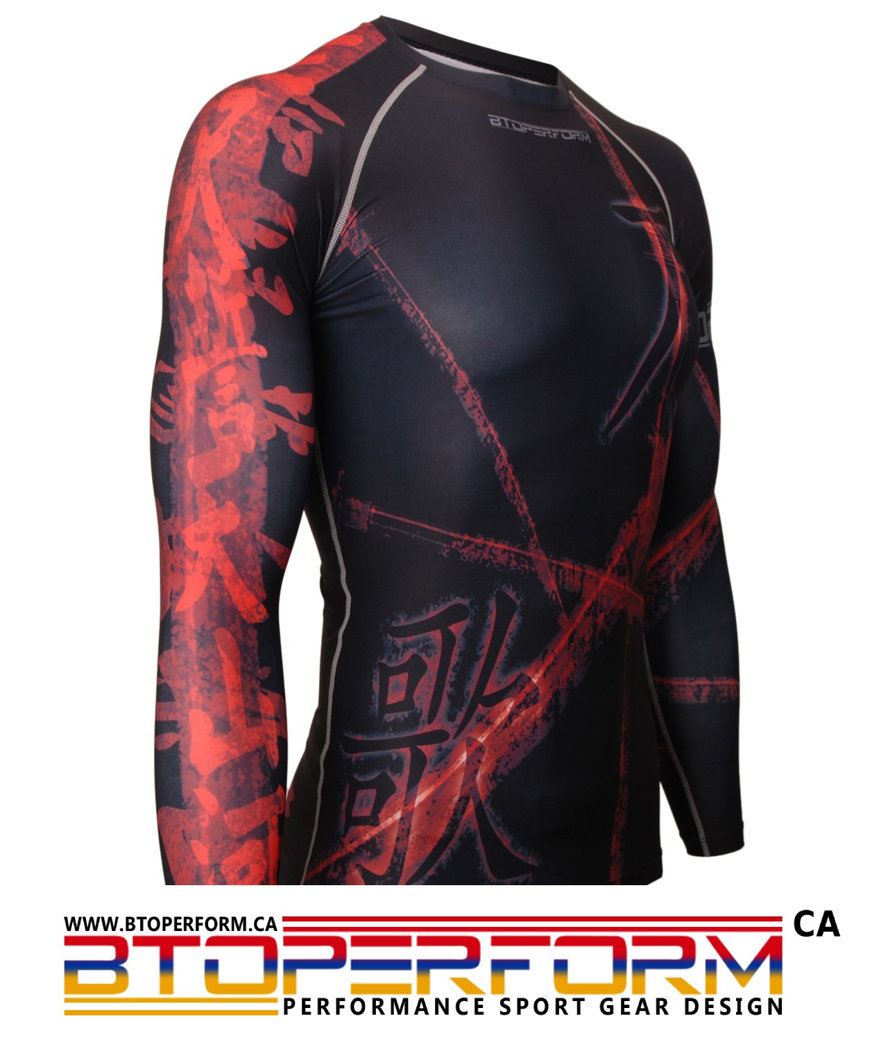 SONG OF SWORD -Black [FX-116K] Full Graphic Compression Long Sleeve Shirt - Image 5