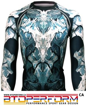 ANGEL KNIGHT [FX-117] Full Graphic Compression Long Sleeve Shirt