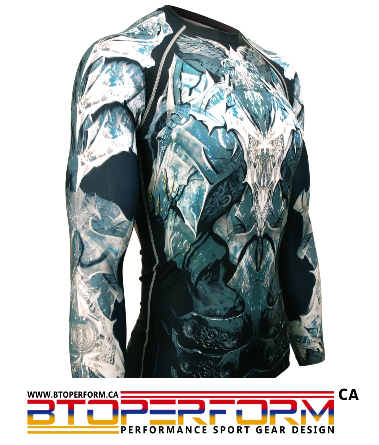 ANGEL KNIGHT [FX-117] Full Graphic Compression Long Sleeve Shirt - Image 5