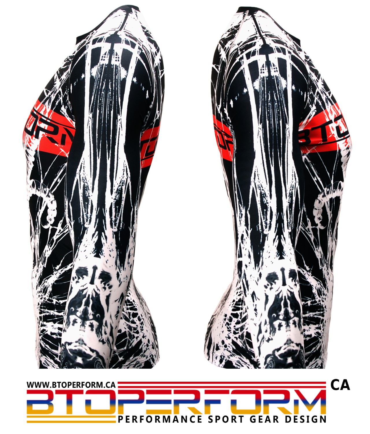 DEVIL HORN [FX-122] Full Graphic Compression Long Sleeve Shirt - Image 2