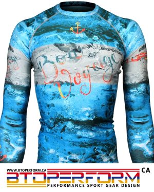 BON VOYAGE [FX-140] Full Graphic Compression Long Sleeve Shirt