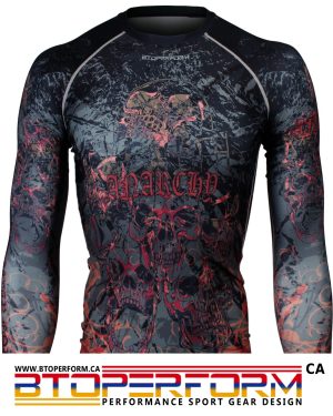 ANARCHY [FX-148] Full Graphic Compression Long Sleeve Shirt