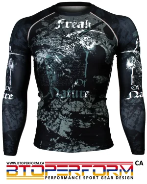 FREAK [FX-165] Full Graphic Compression Long Sleeve Shirt