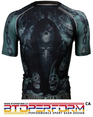 INCARCERATION [FX-315] Full Graphic Compression Short Sleeve Shirt