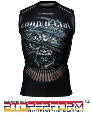 COUP D'ETAT [FX-508] Full graphic compression sleeveless shirt