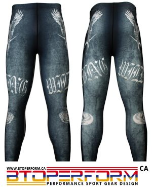 WILD THING -Black [FY-127K] Full Graphic Compression Leggings