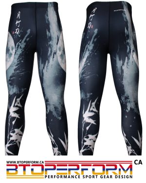 BLADE -Black [FY-134K] Full Graphic Compression Leggings